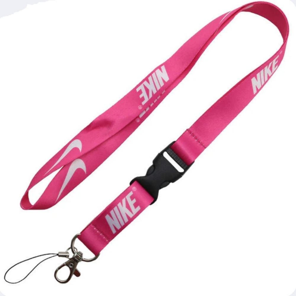 Pink Nike Breakaway Lanyard 🩷 One Size Quick Release Key Chain ID Holder
